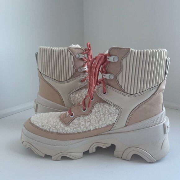 Sorel | Brex Cozy Lace Women's Boot | Nova Sand Sea Salt | Size 8.5 - Picture 6 of 9